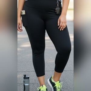 Black Womens Leggings Waist =20